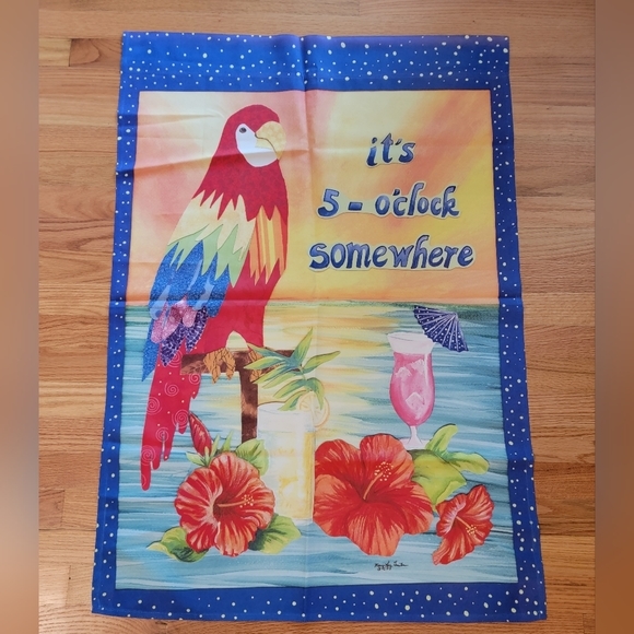 It's 5 O'clock Somewhere‎ Large Garden Flag - Picture 3 of 4